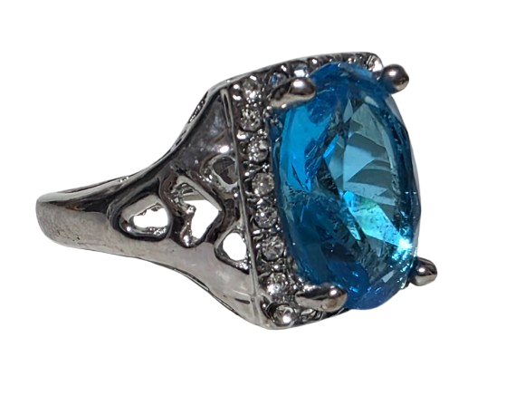 Sortija metal rodiado.