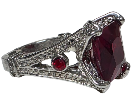 Sortija metal rodiado.