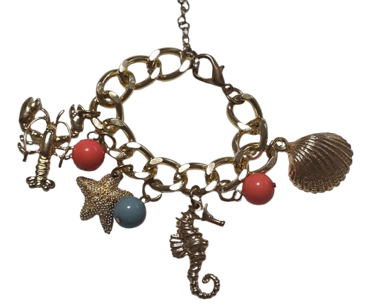 Pulsera bisutería con colgantes