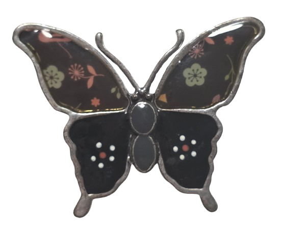Broche solapa mariposa