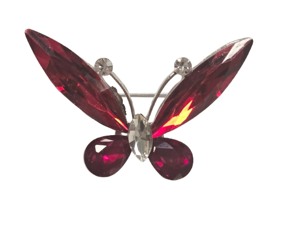 Broche solapa mariposa