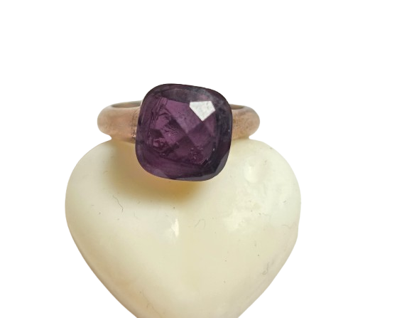 Sortija plata de ley chapada