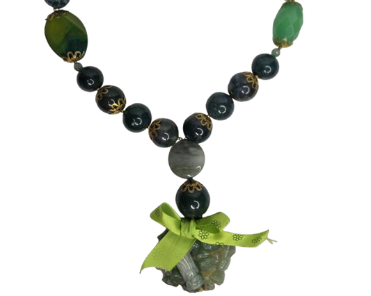 Collar exclusivo agata verde