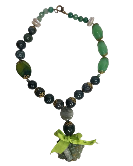 Collar exclusivo agata verde