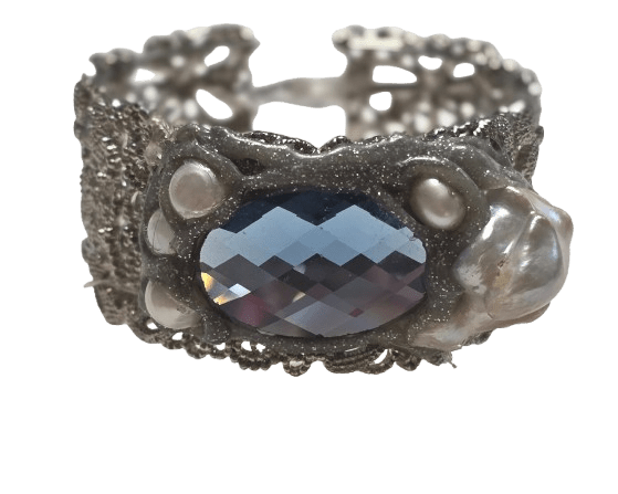Pulsera latón y perlas cultivadas - Lilium Candle