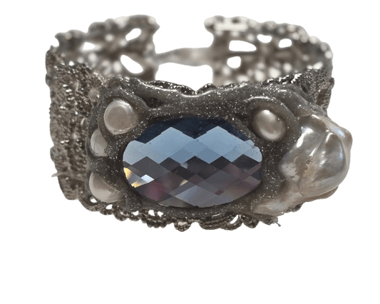Pulsera latón y perlas cultivadas - Lilium Candle