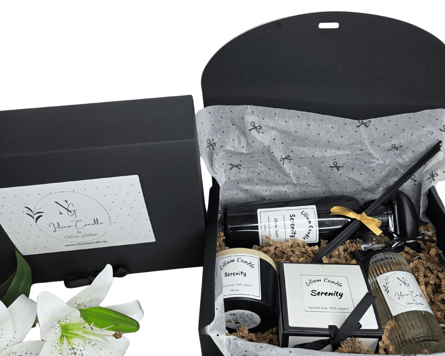 Serene Home Box Elegance - Lilium Candle