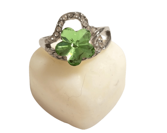 Sortija metal rodiado - Lilium Candle