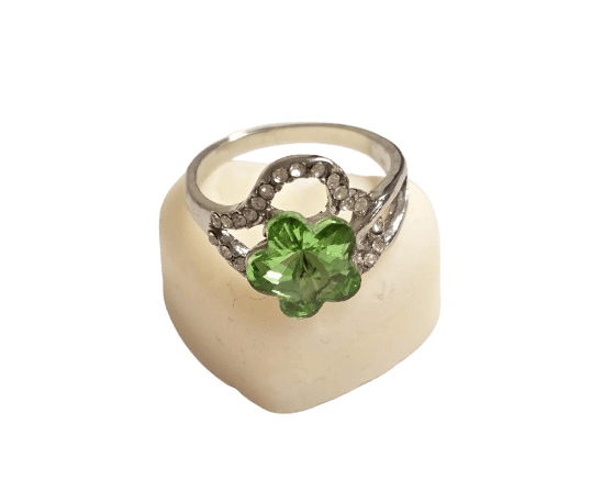 Sortija metal rodiado - Lilium Candle
